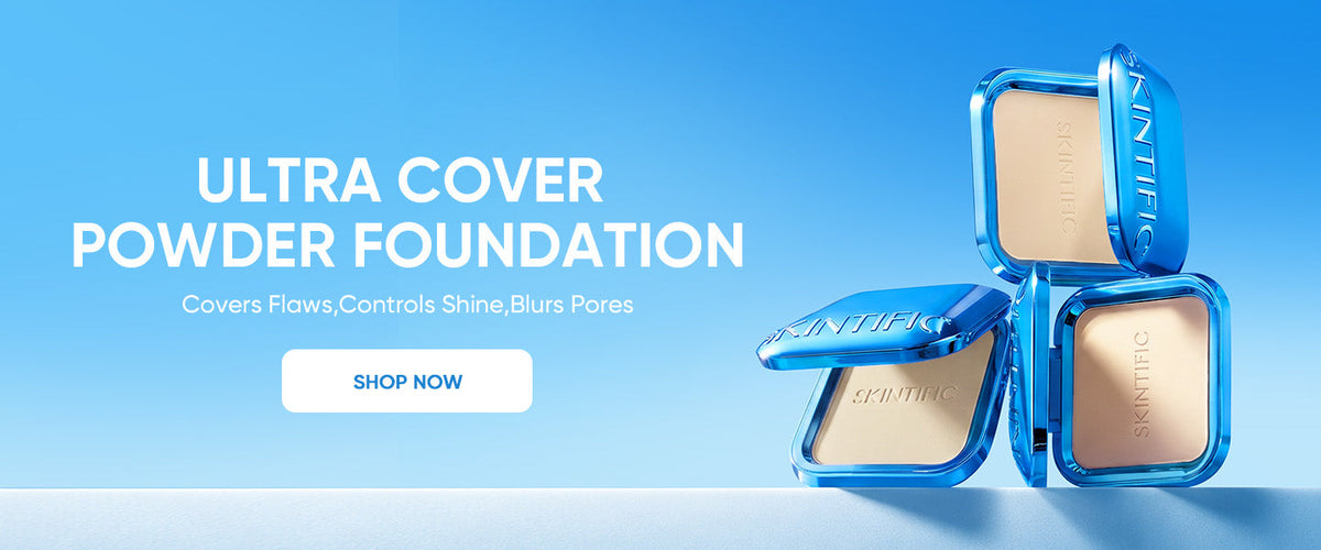 SKINTIFIC Powder Foundation for Smooth Matte Coverage