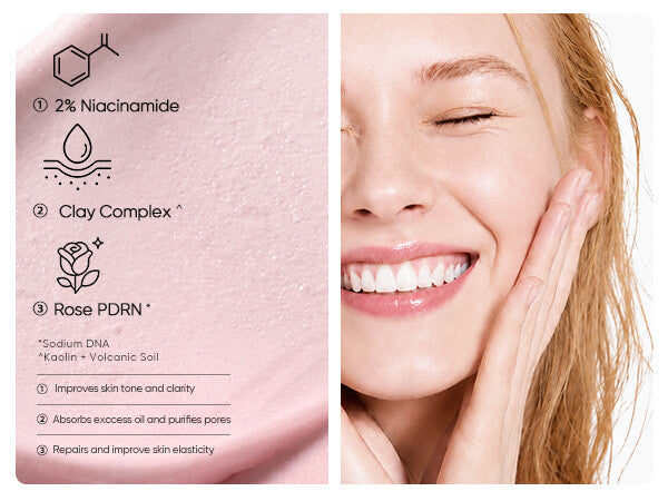 Niacinamide clay mask stick to brighten dull skin and purify pores
