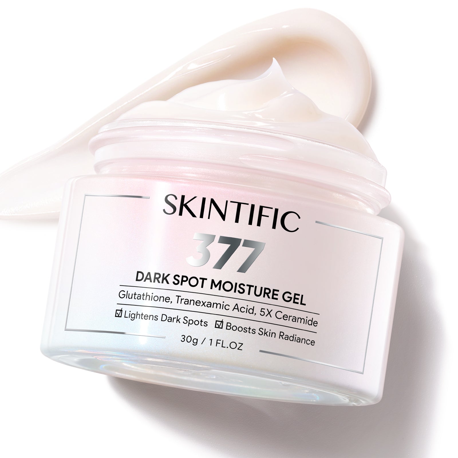 377 Dark Spot Moisture Gel Fade Dark Spots & Brighten Skin Glutathione 1 FL.OZ.
