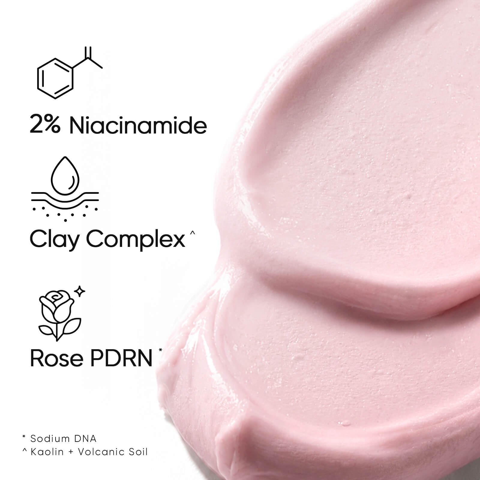 Niacinamide clay mask for glowing skin and improved skin clarity