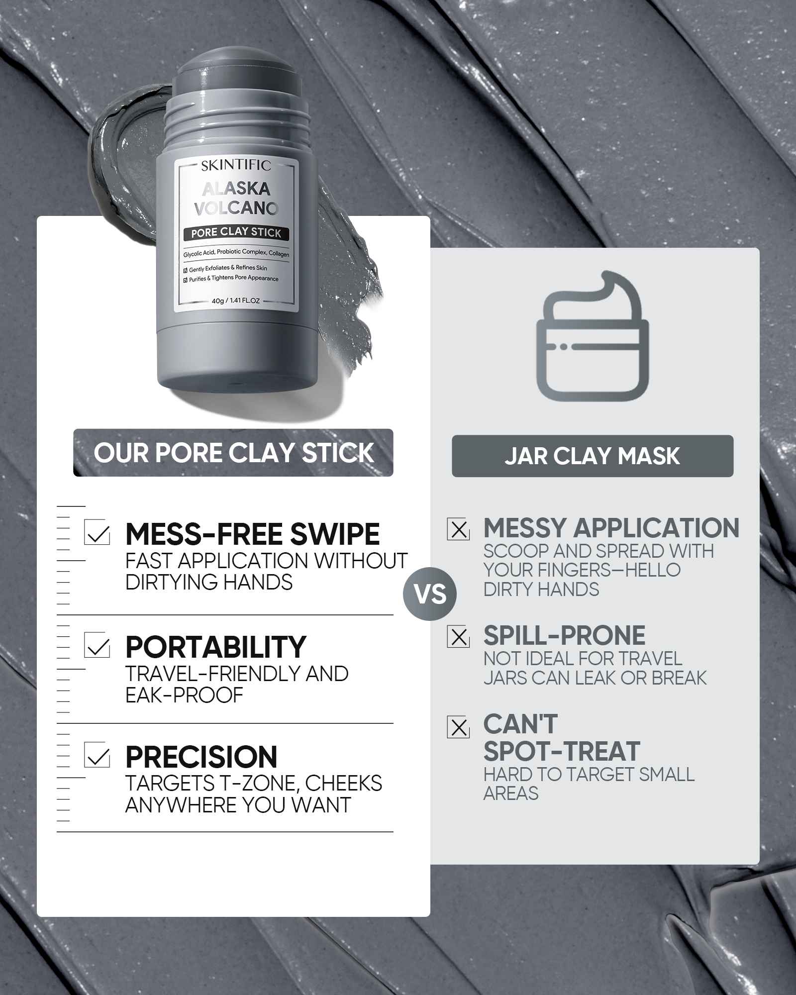 Alaska Volcano Blackhead Cleansing Mask Stick