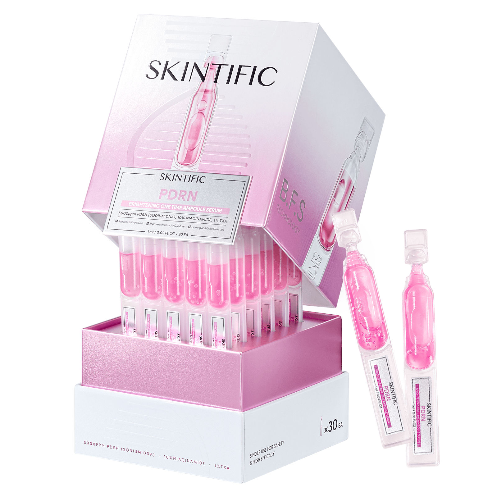PDRN Brightening One Time Ampoule Serum 30pcs
