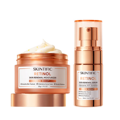 Ensemble anti-âge et régénérateur de peau au rétinol (2 pièces)