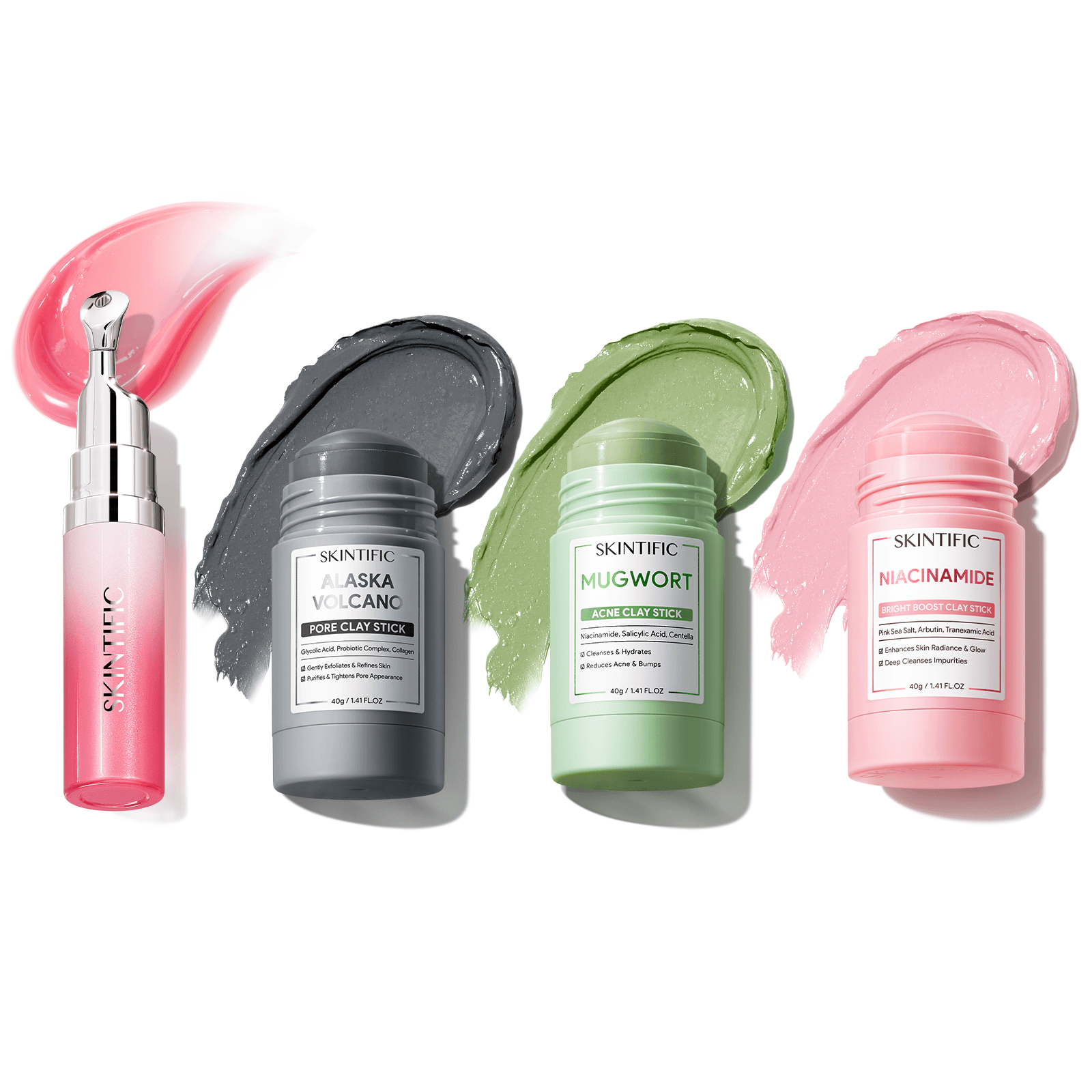 Clay Mask Stick & Peptide Lip Serum Set