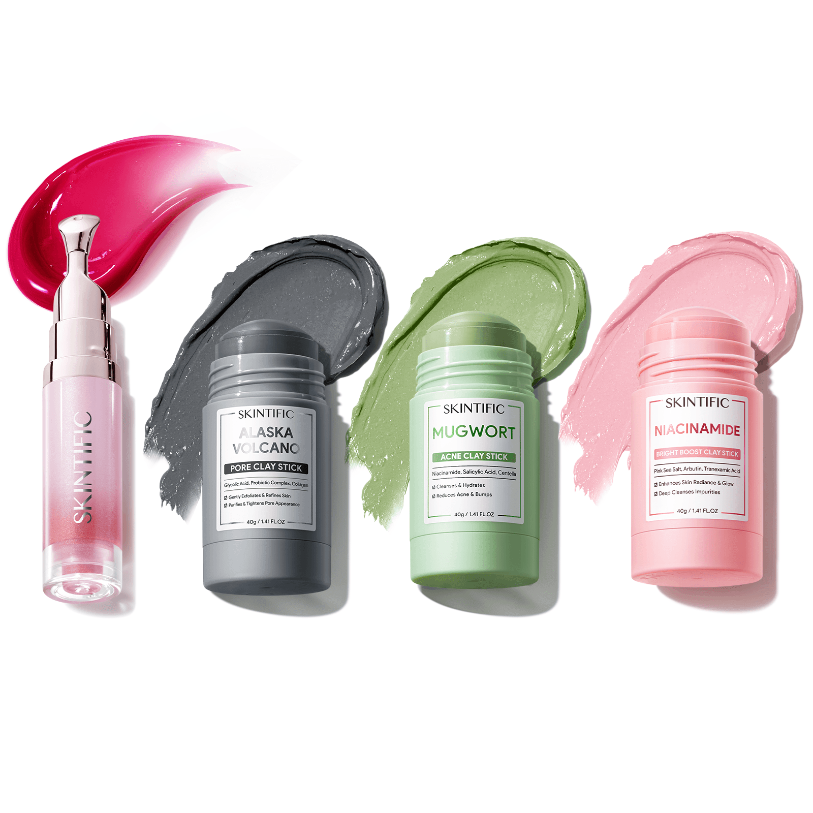 Clay Mask Stick & Peptide Lip Serum Set