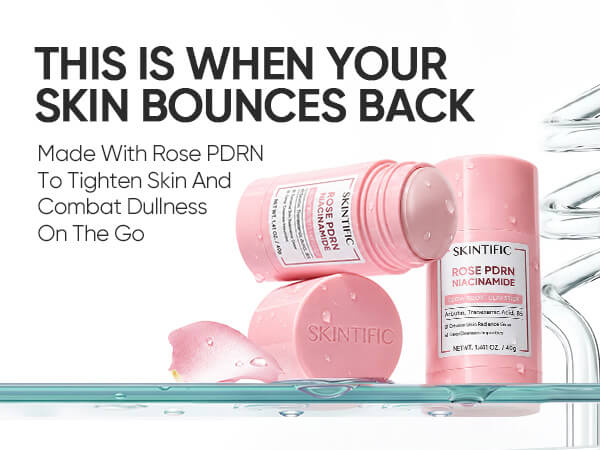 Rose PDRN niacinamide clay mask stick for dull skin and pore care