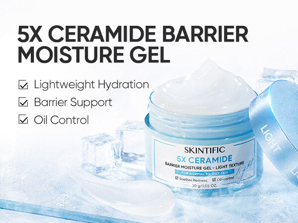 5X Ceramide Barrier Face Moisture Gel Light Texture for Oily