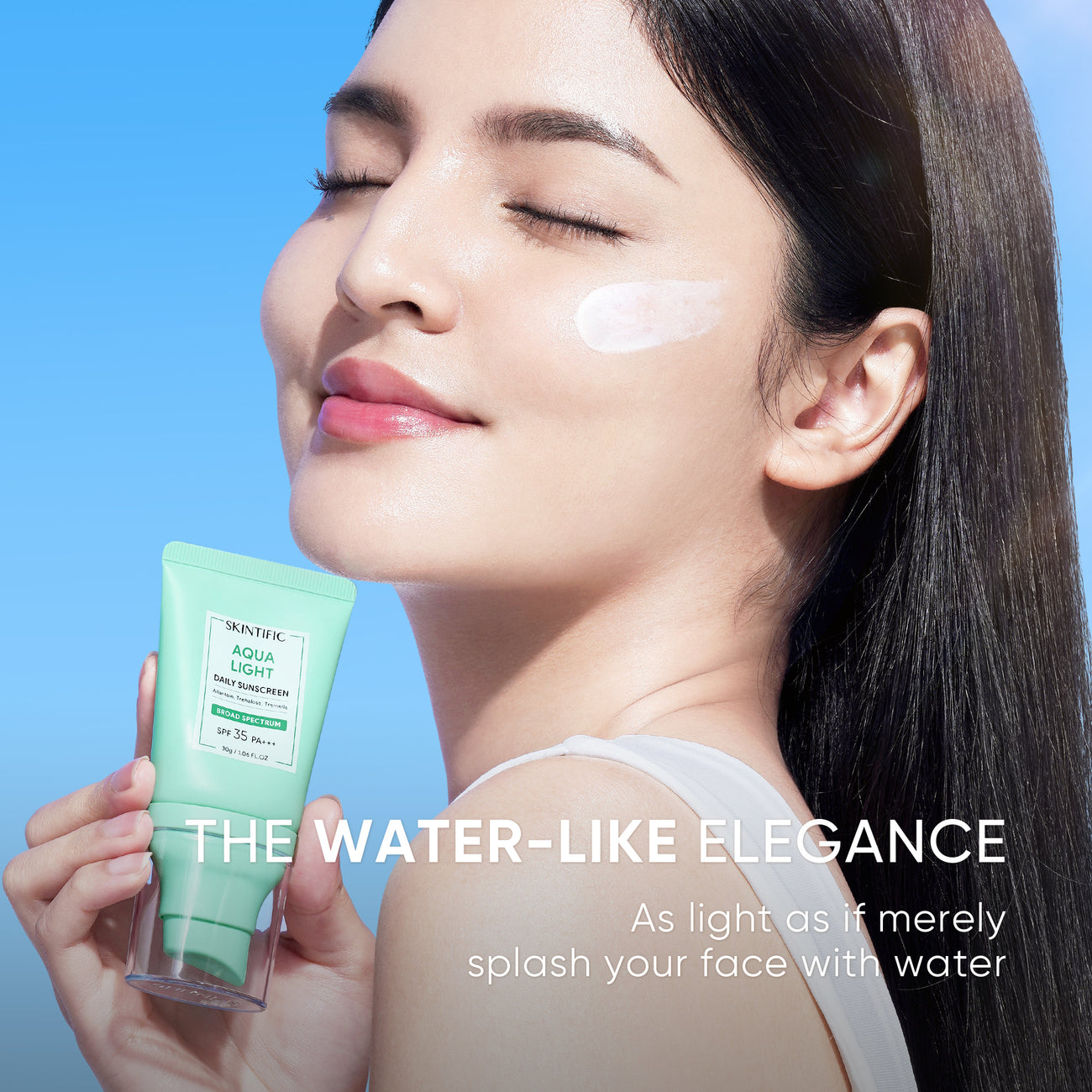 skintific aqua light daily sunscreen spf 35