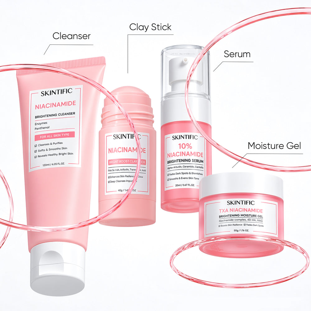 Set Iluminador MSH Niacinamide – 4 piezas
