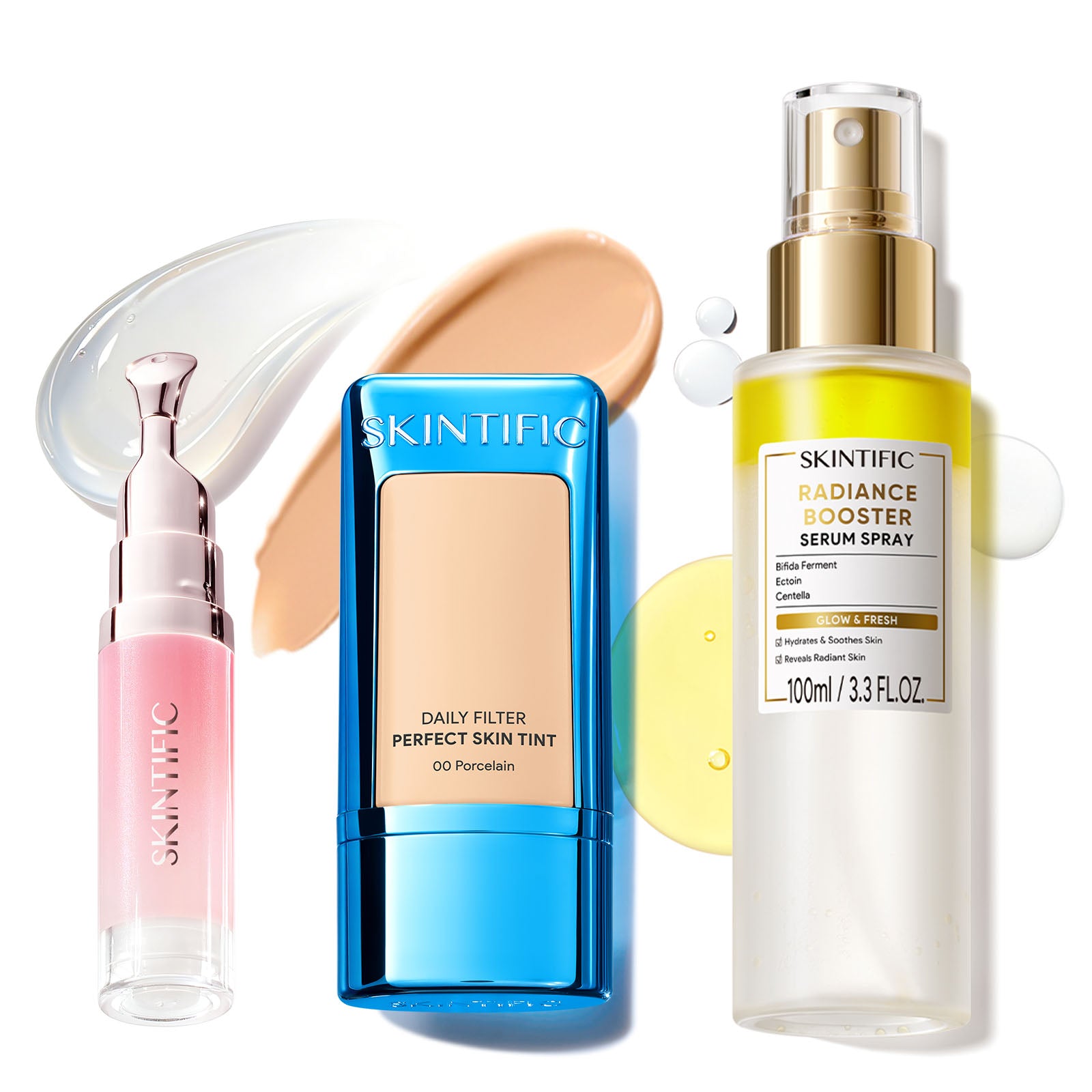 #Skin Tint Color_00 PROCELAIN#Lip Serum Color_Clear