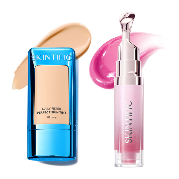 Daily Skin Tint & Peptide Brightening Lip Serum Set