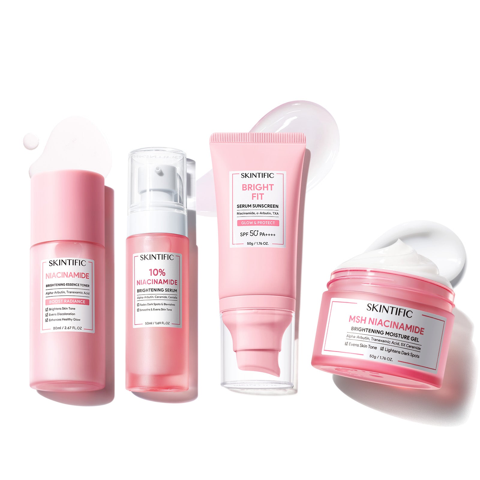 Daily Niacinamide Brightening Glow System 4pcs Set