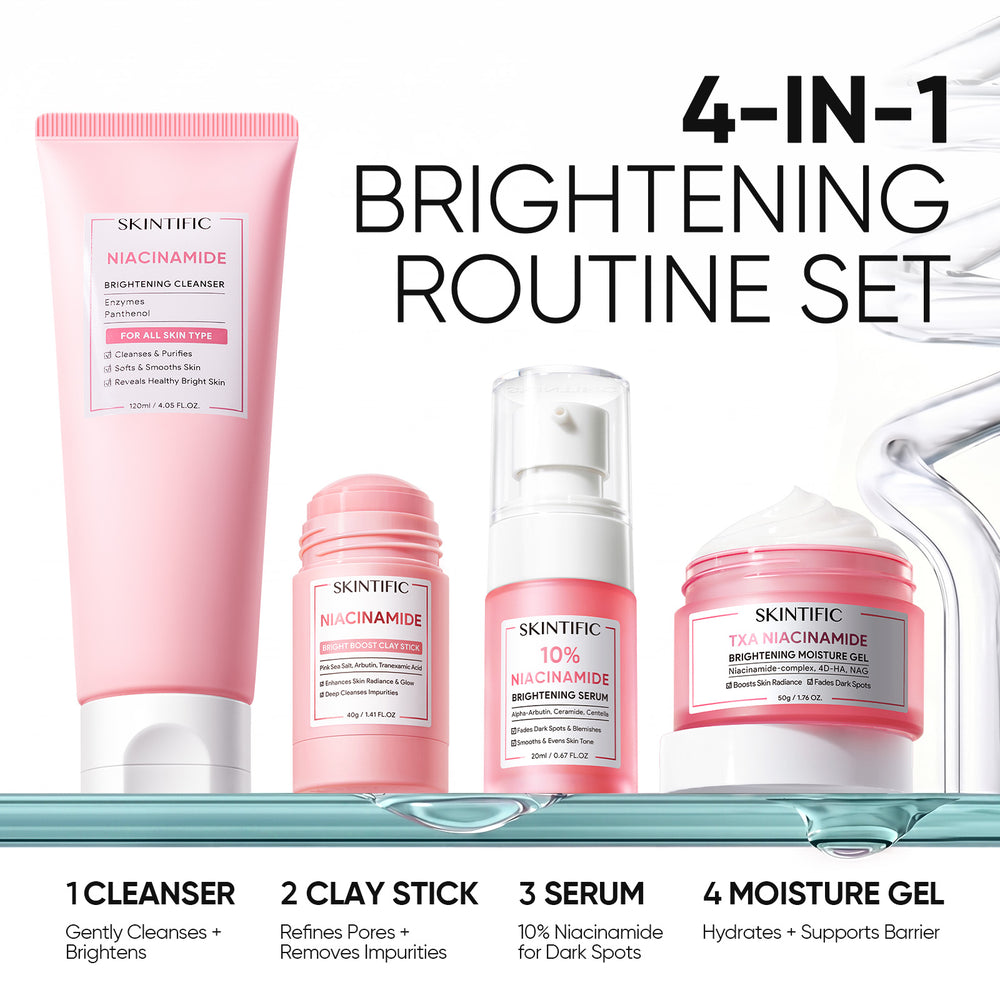Set Iluminador MSH Niacinamide – 4 piezas