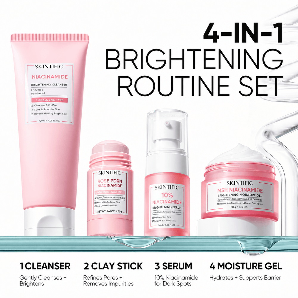 Set Iluminador MSH Niacinamide – 4 piezas
