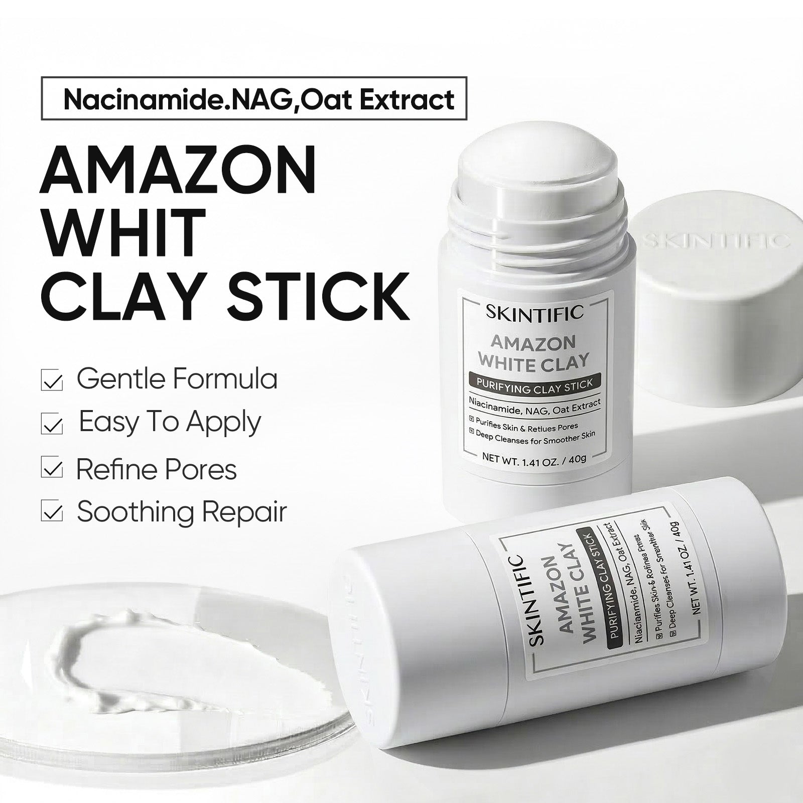 AMAZON WHITE CLAY PURIFYING CLAY STICK