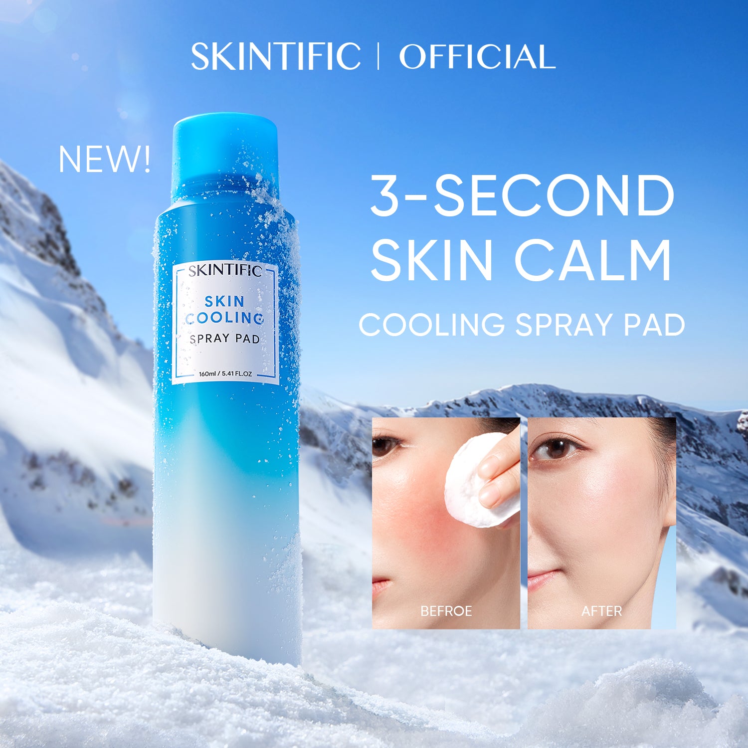 【NEW LAUNCH】Skin Cooling Spray Pad