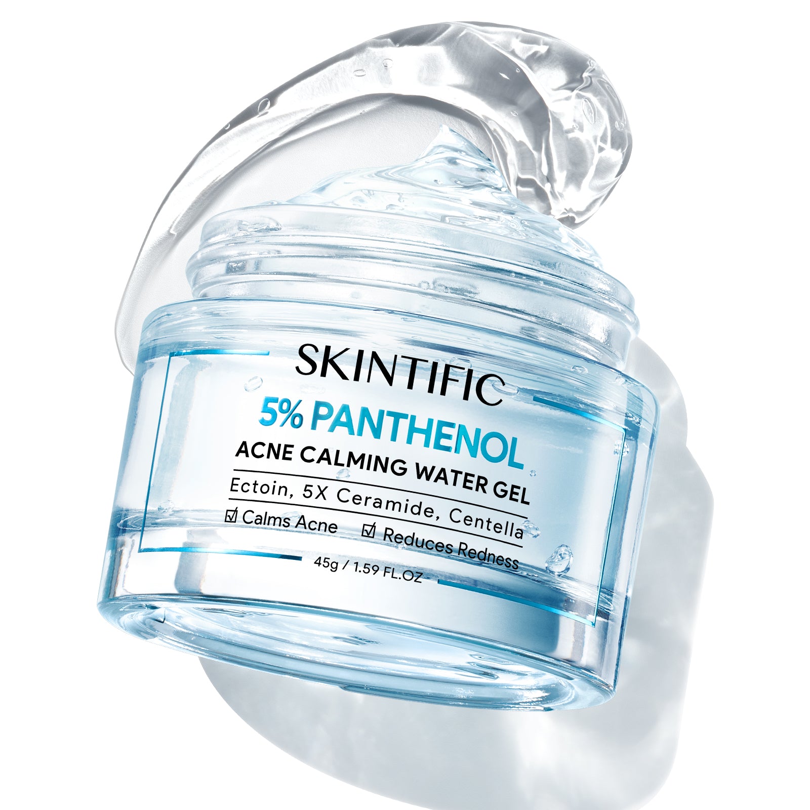 5% Panthenol Acne Calming Water Gel Fast-Absorbing Gel Moisturizer