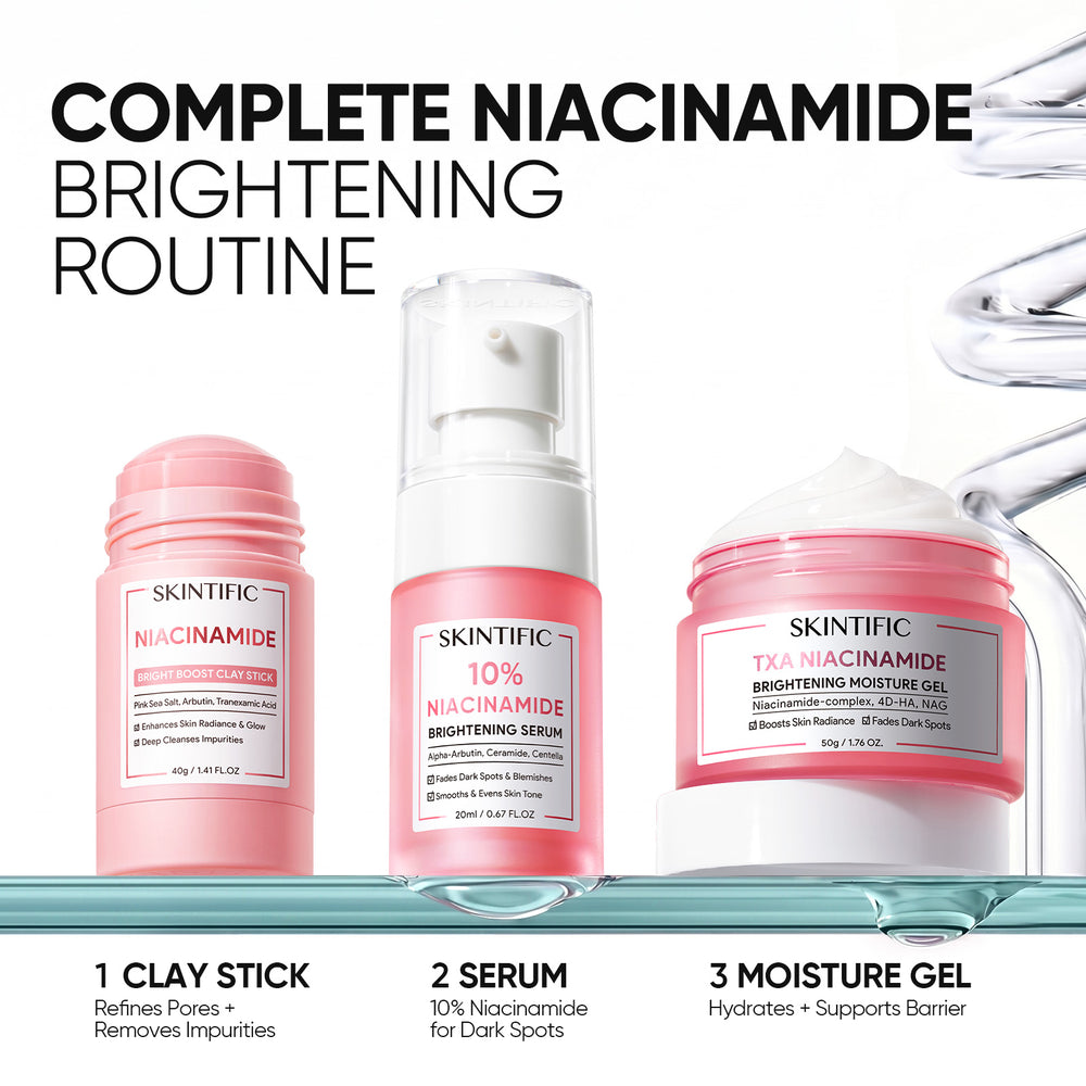 Set Iluminador MSH Niacinamide – 4 piezas