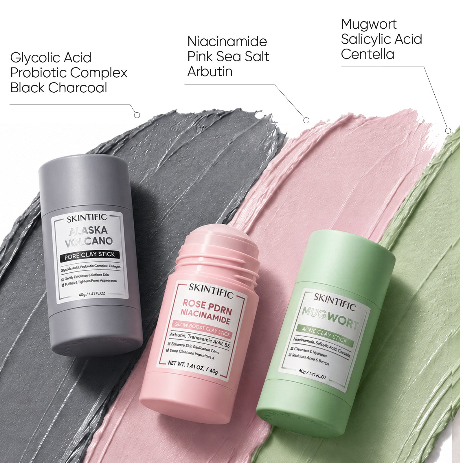 Pore Perfect Clay Stick Mask Set 3pcs