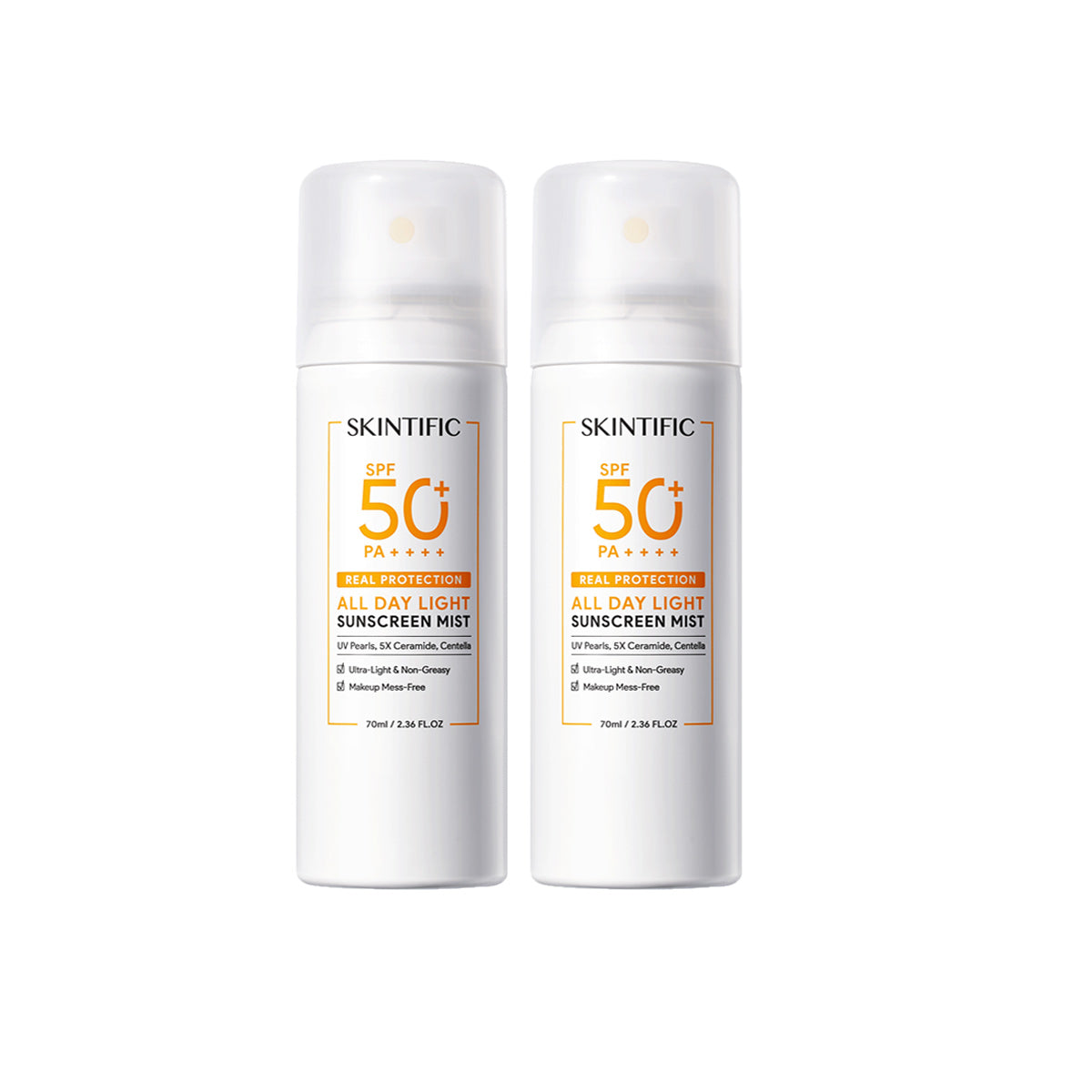 SKINTIFIC All Day Light Sunscreen Mist SPF50 PA++++ Sunscreen 50ml/120ml