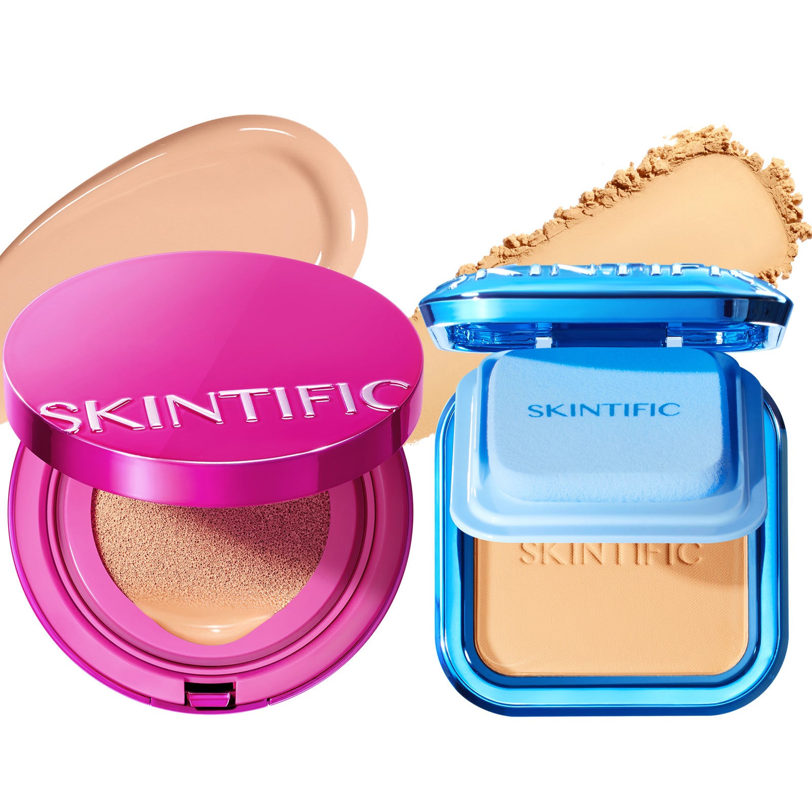 Glow Cover Base Set Cushion + Powder Foundation Duo