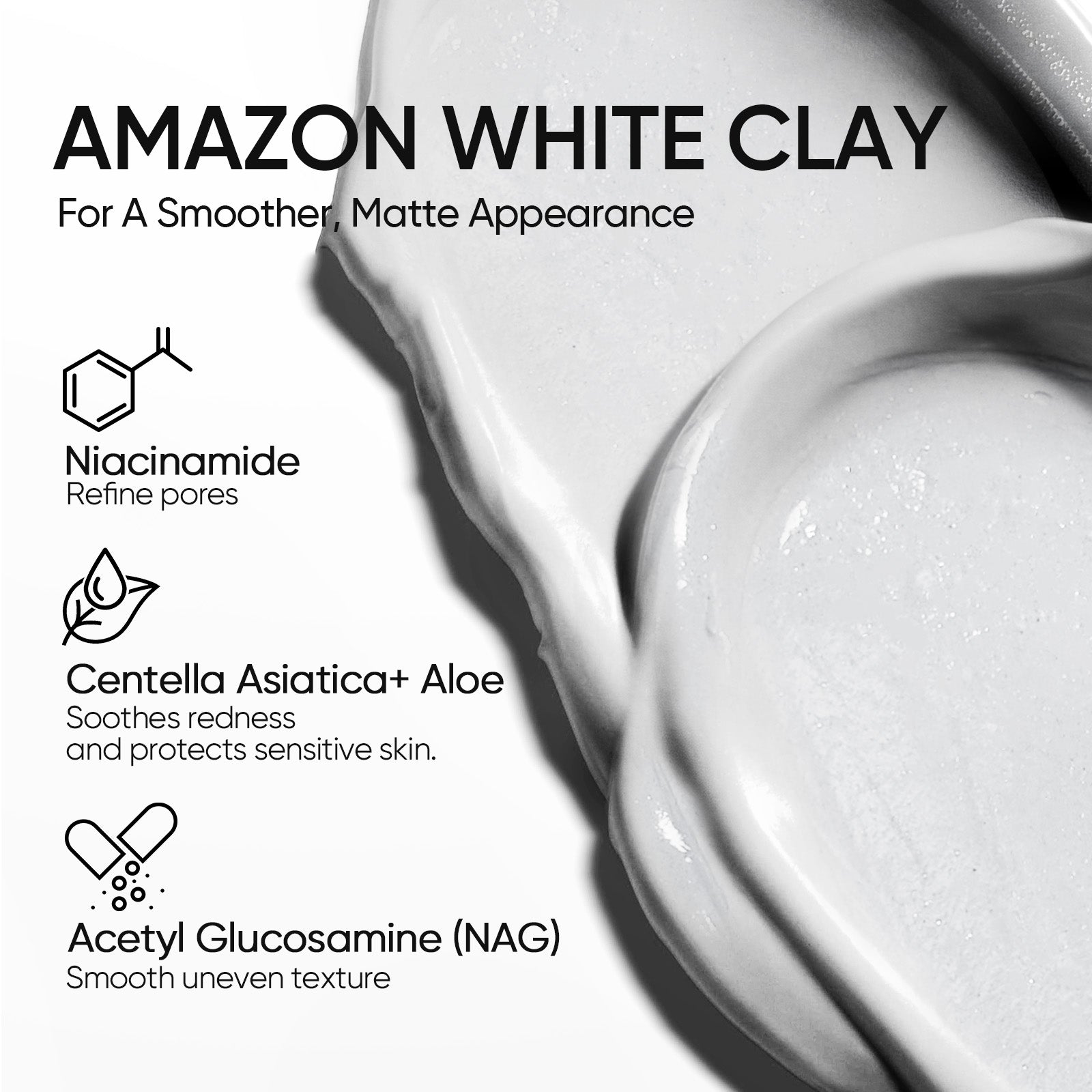 SKINTIFIC Amazon White Clay Stick Deep Cleansing Pore Mask