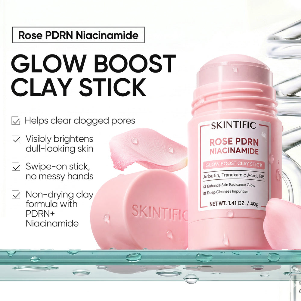 Rose PDRN Niacinamid Glow Boost Tonerde-Stick