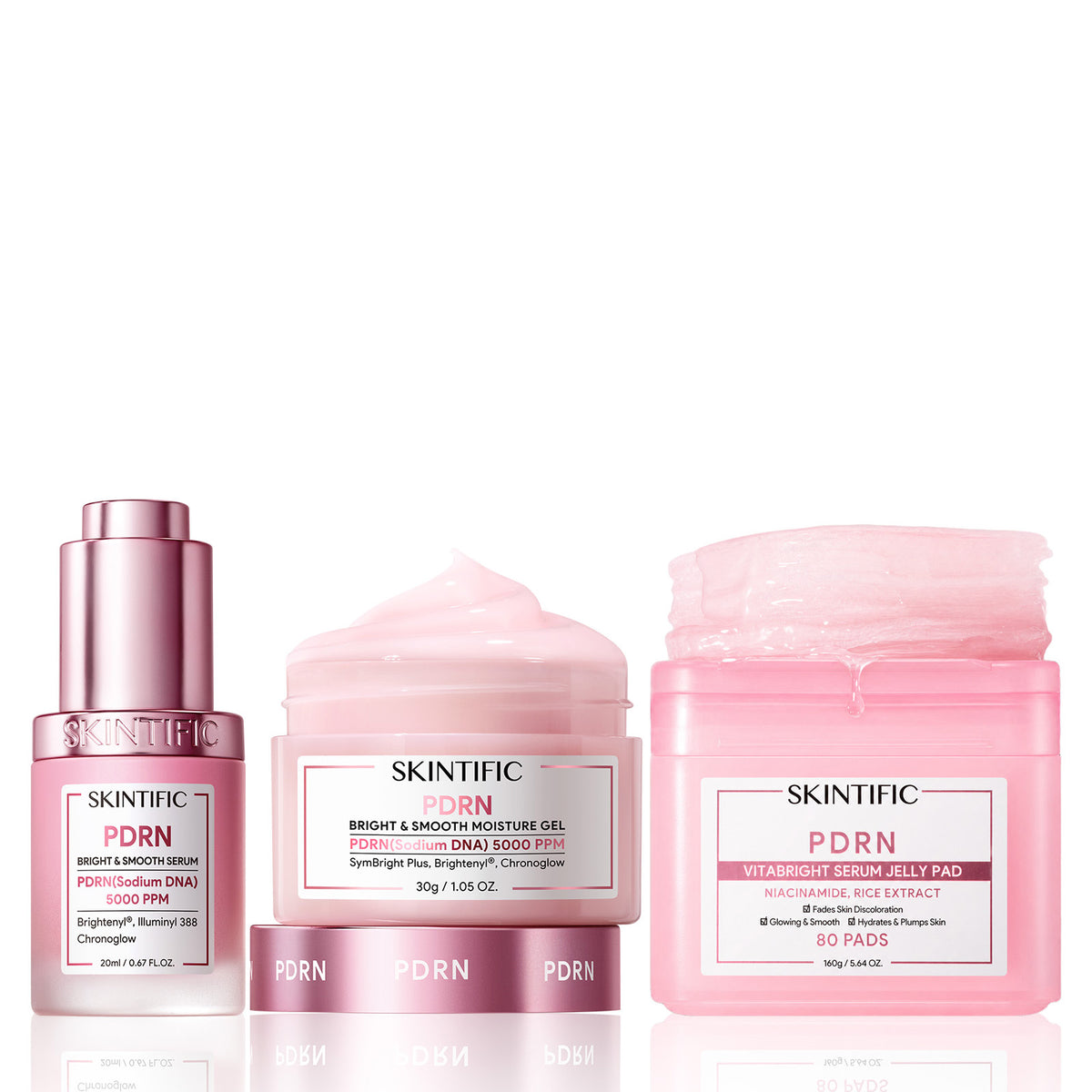 PDRN Brightening Tone & Texture Glass Skin Routine Set