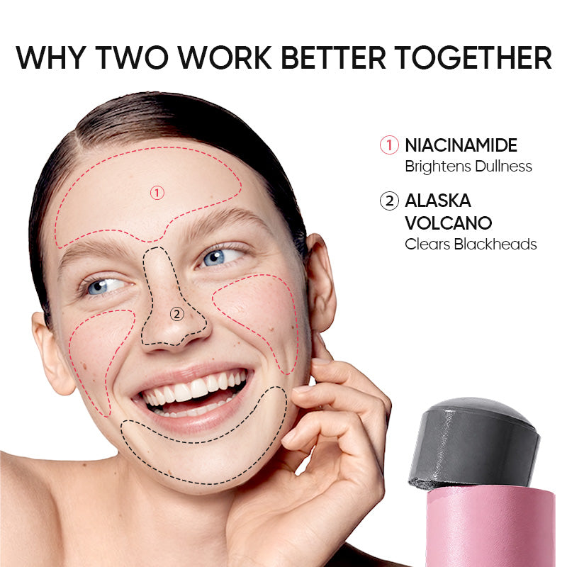 Niacinamid Aufhellungs-Booster Tonerde-Stick