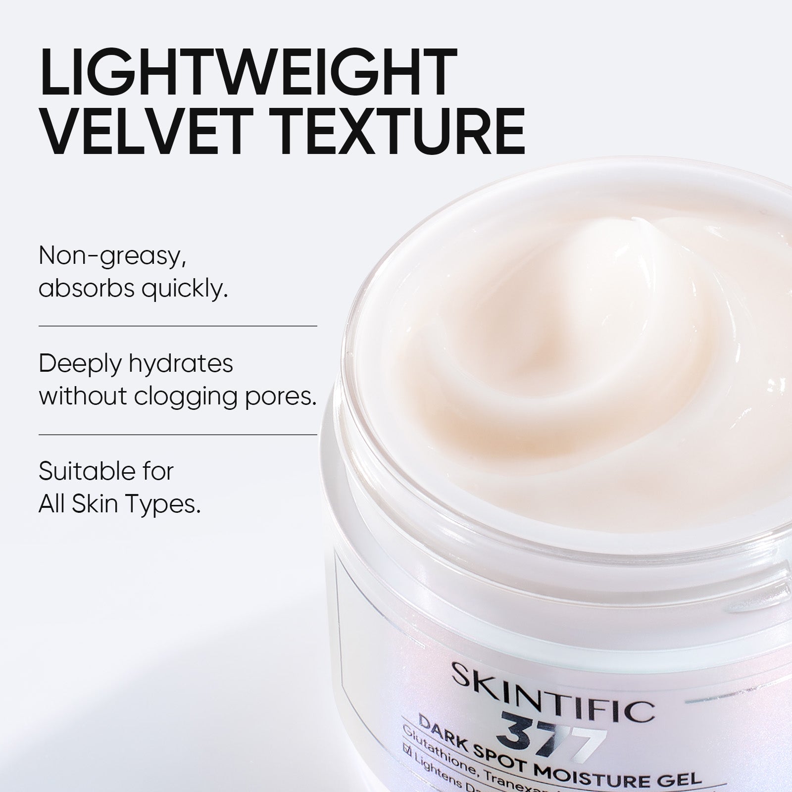 377 Dark Spot Moisture Gel Fade Dark Spots & Brighten Skin Glutathione