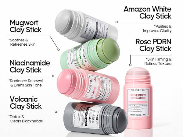 Visible results from brightening clay mask for smoother even skin tone