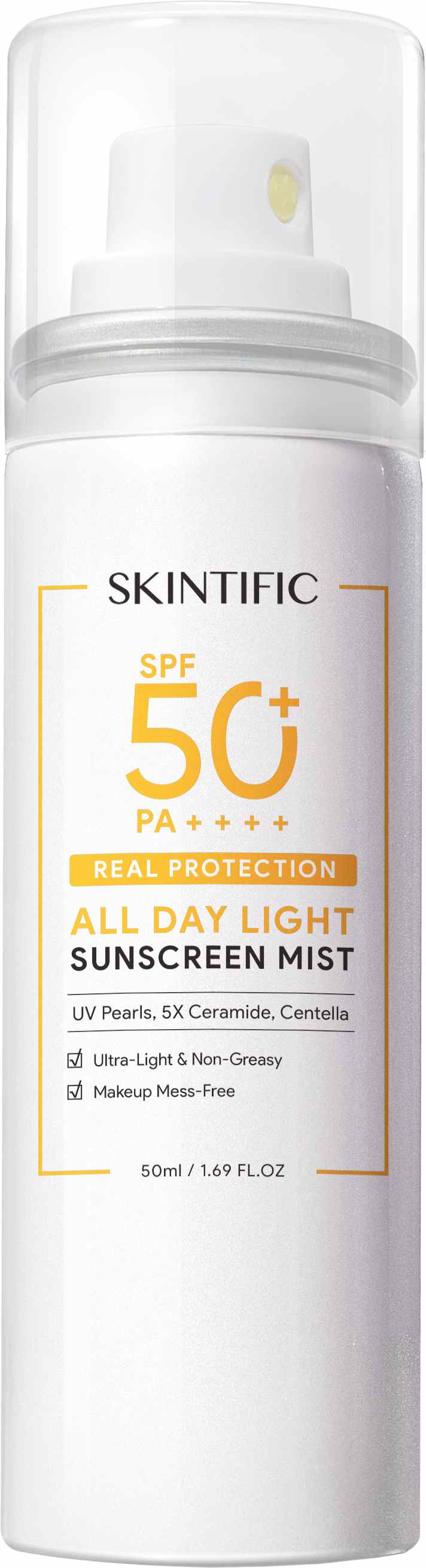 SKINTIFIC All Day Light Sunscreen Mist SPF50 PA++++ Sunscreen 120ML