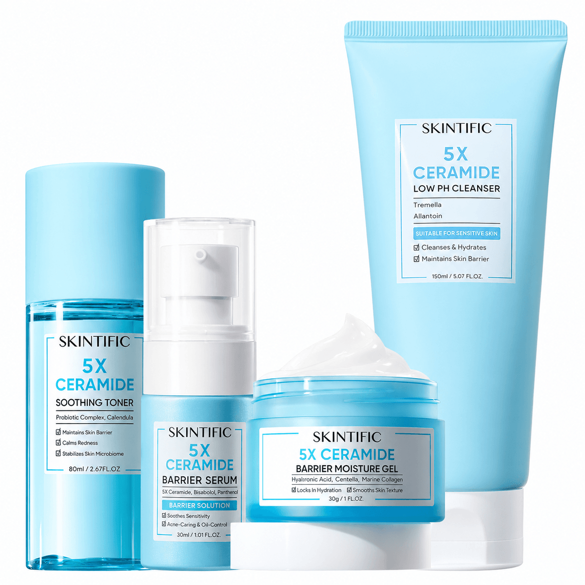 Set Reparador de Barrera con 5X Ceramidas – 4 piezas