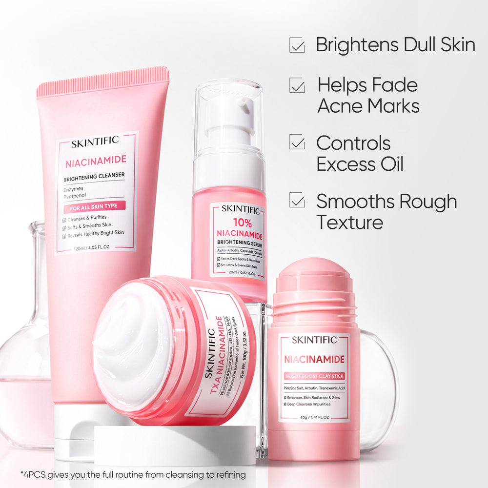 Set Iluminador MSH Niacinamide – 4 piezas