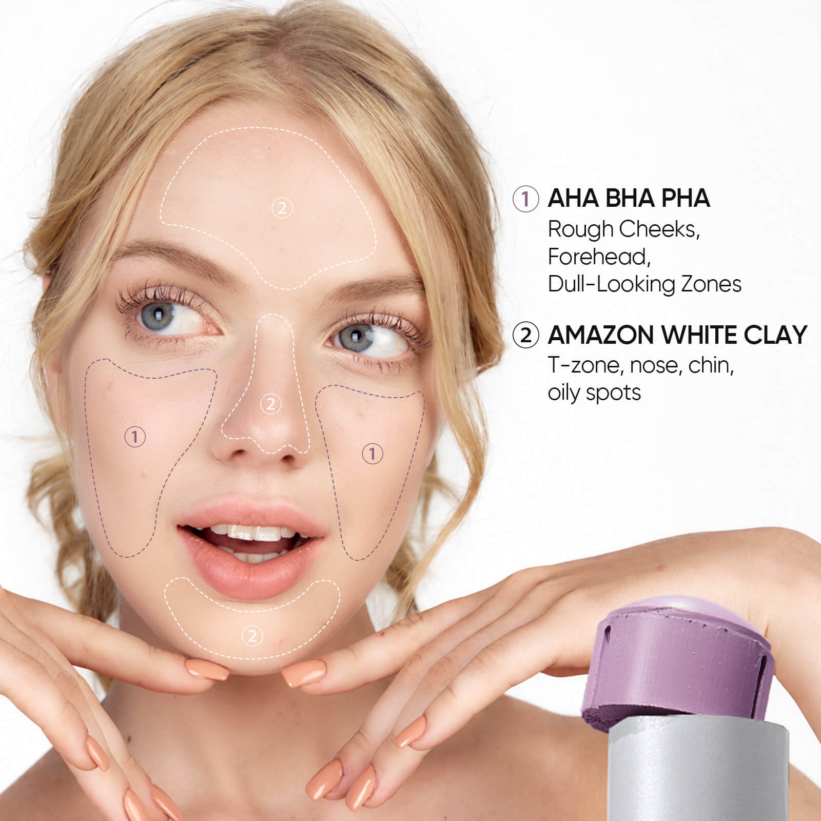Clay Stick Duo Set for Pores, Oil, Texture & Glow