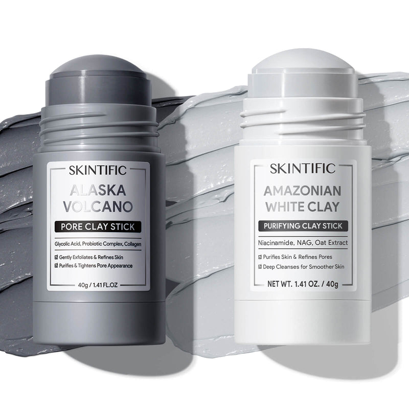 Dual Clay Blackhead Clearing & Smooth Skin Set 2pcs