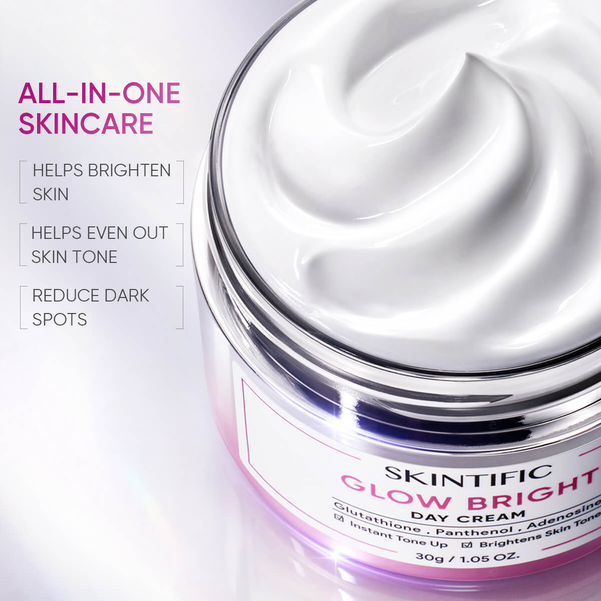 Glow Bright Day Cream Instant Brightening Tone Up Moisturizer