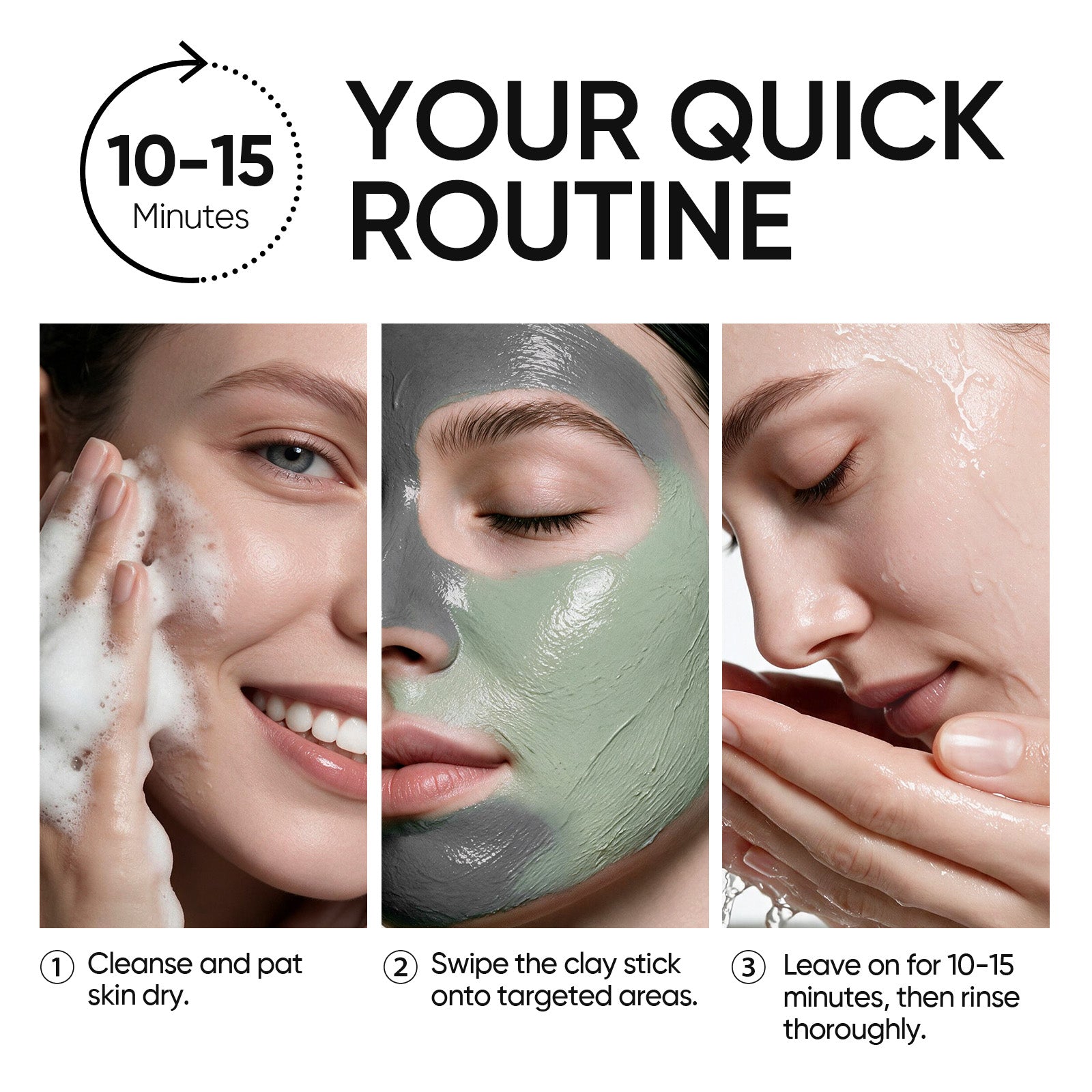Pore Perfect Clay Stick Mask Set 3pcs