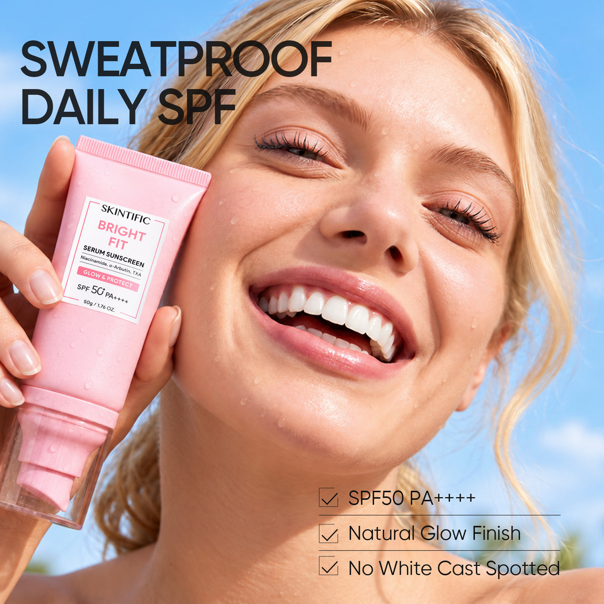 Niacinamide aufhellende Sonnencreme LSF50+ PA++++