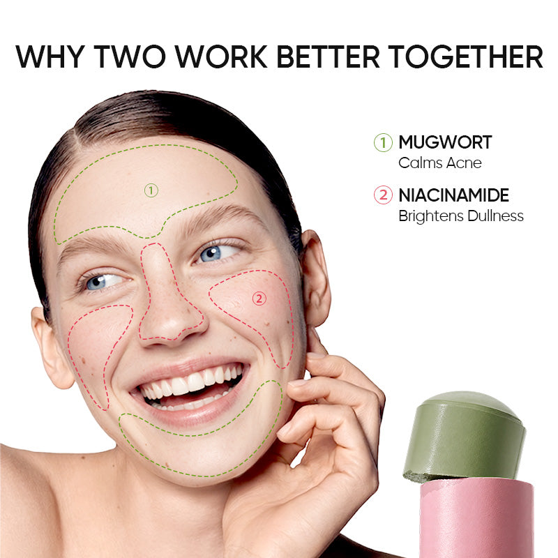 Niacinamid Aufhellungs-Booster Tonerde-Stick