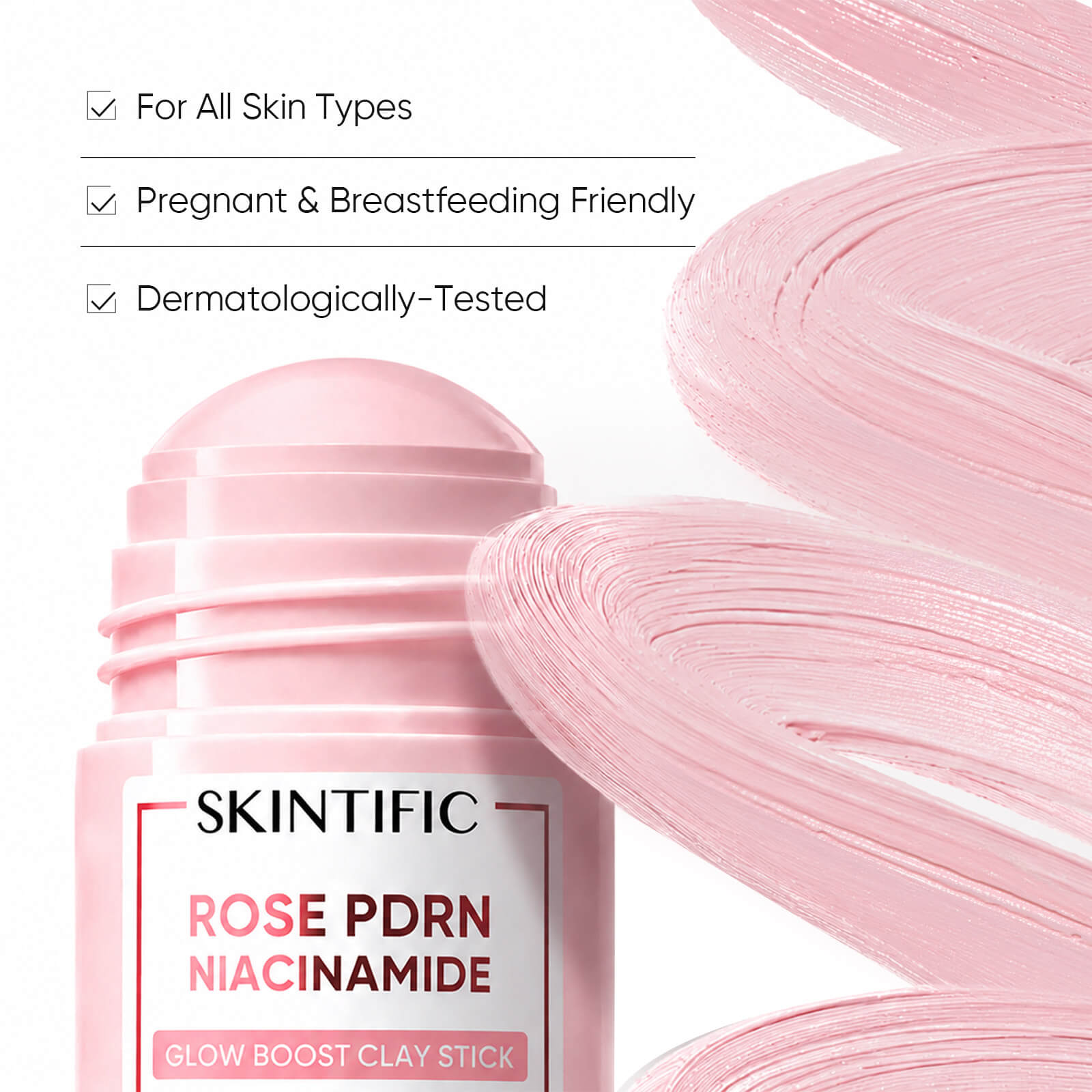 Mess free clay mask stick for travel friendly pore cleansing skincare