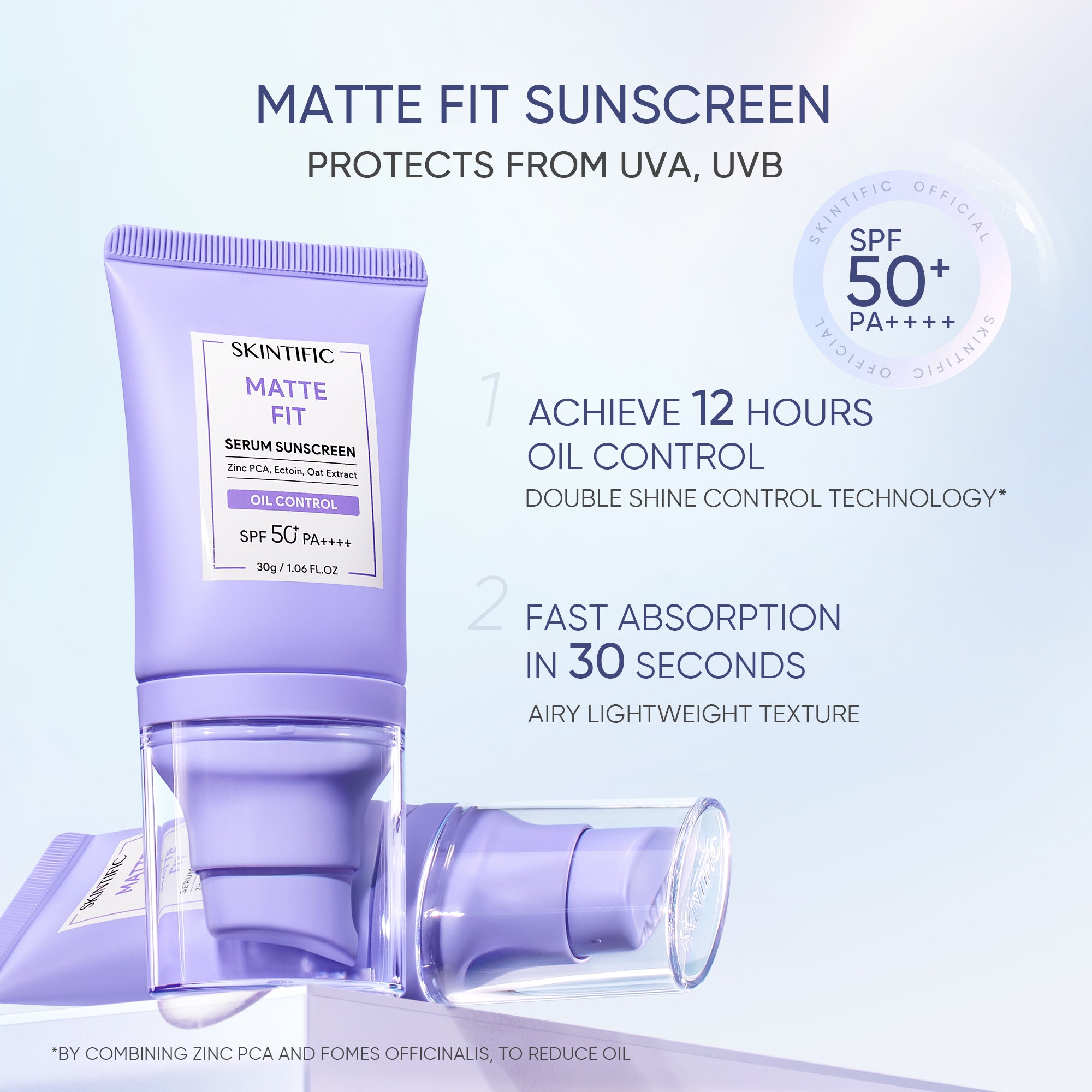 【New Launch】SKINTIFIC Matte Fit Serum Sunscreen30g | 50g