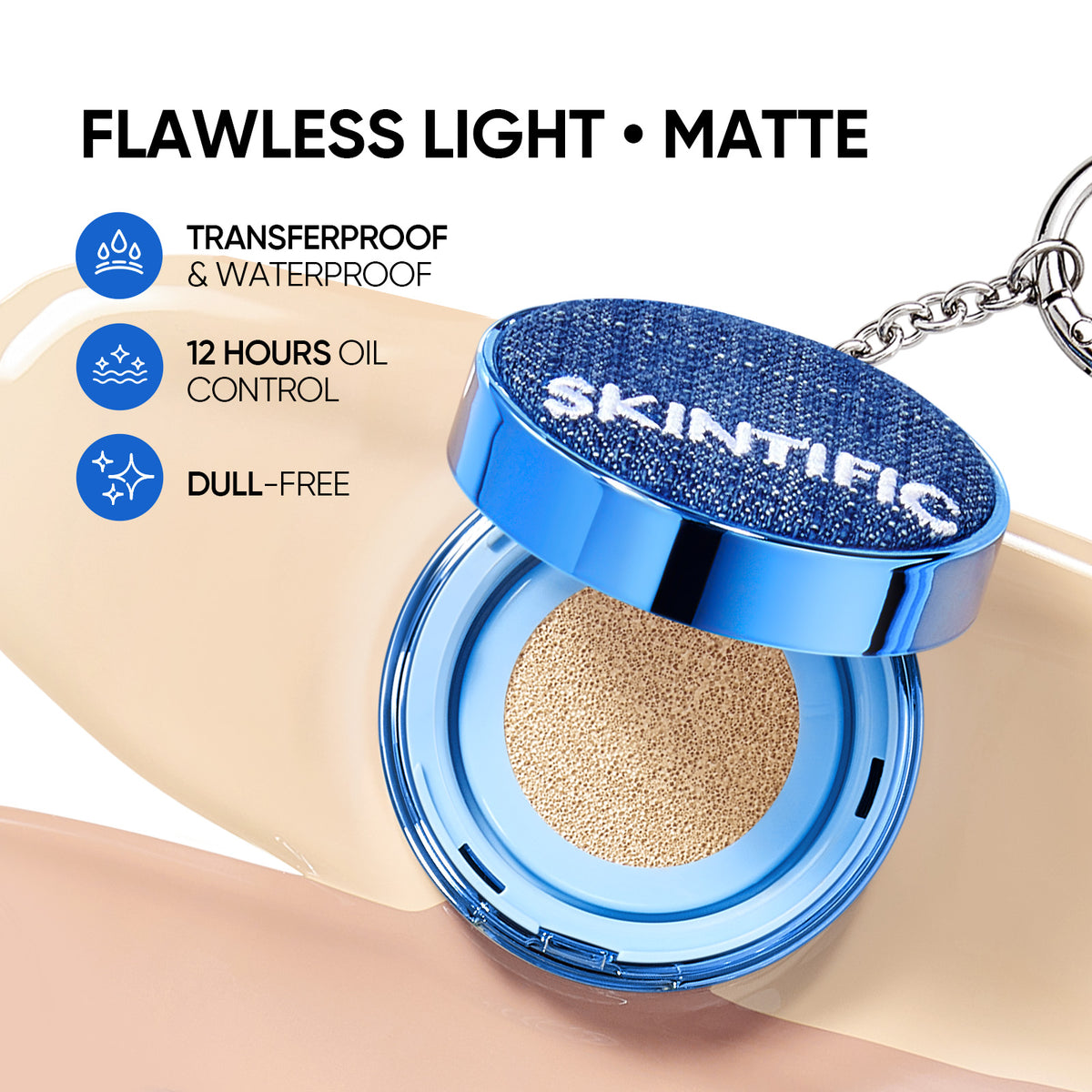 Mini Perfect Stay Velvet Matte Cushion Foundation with Chain