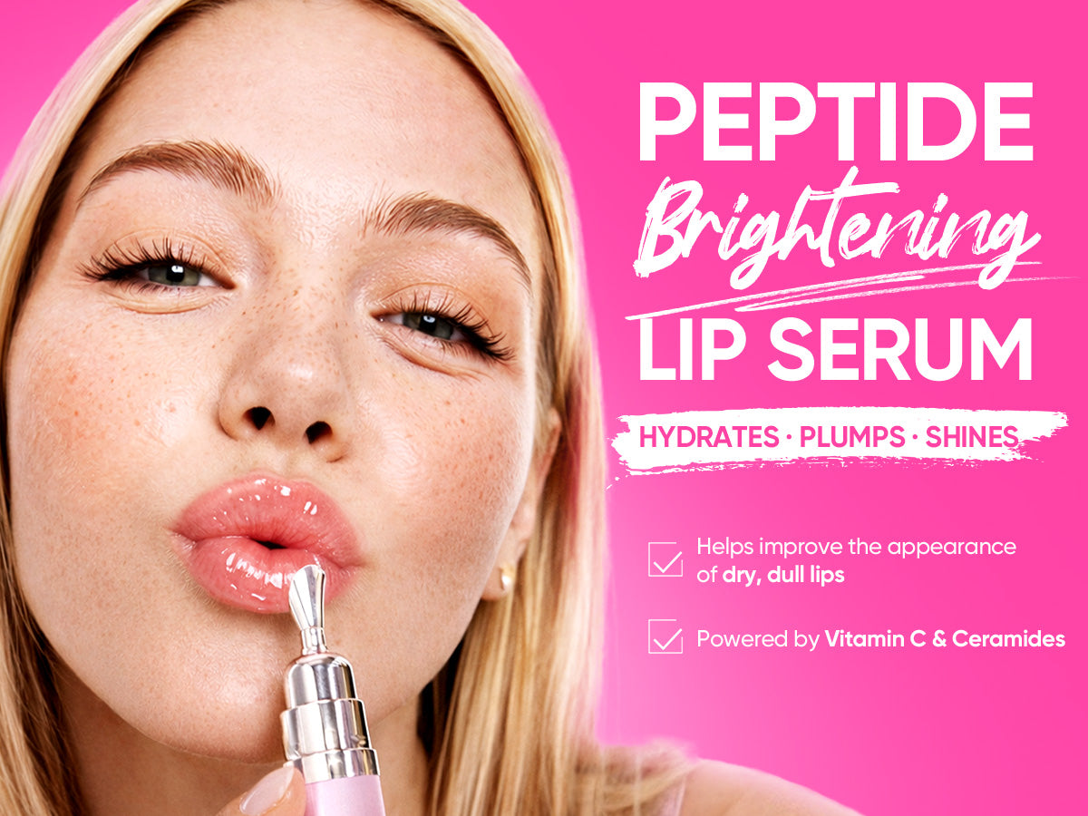 Peptide Lip Serum Set 3pcs Brightening Hydrating Lip Care for Dry Lips