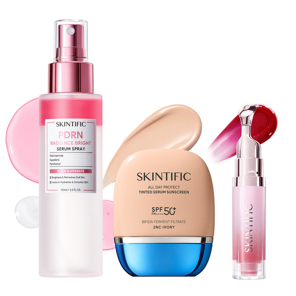 PDRN Serum Spray & Tinted SPF 50+ & Peptide Lip Serum Set