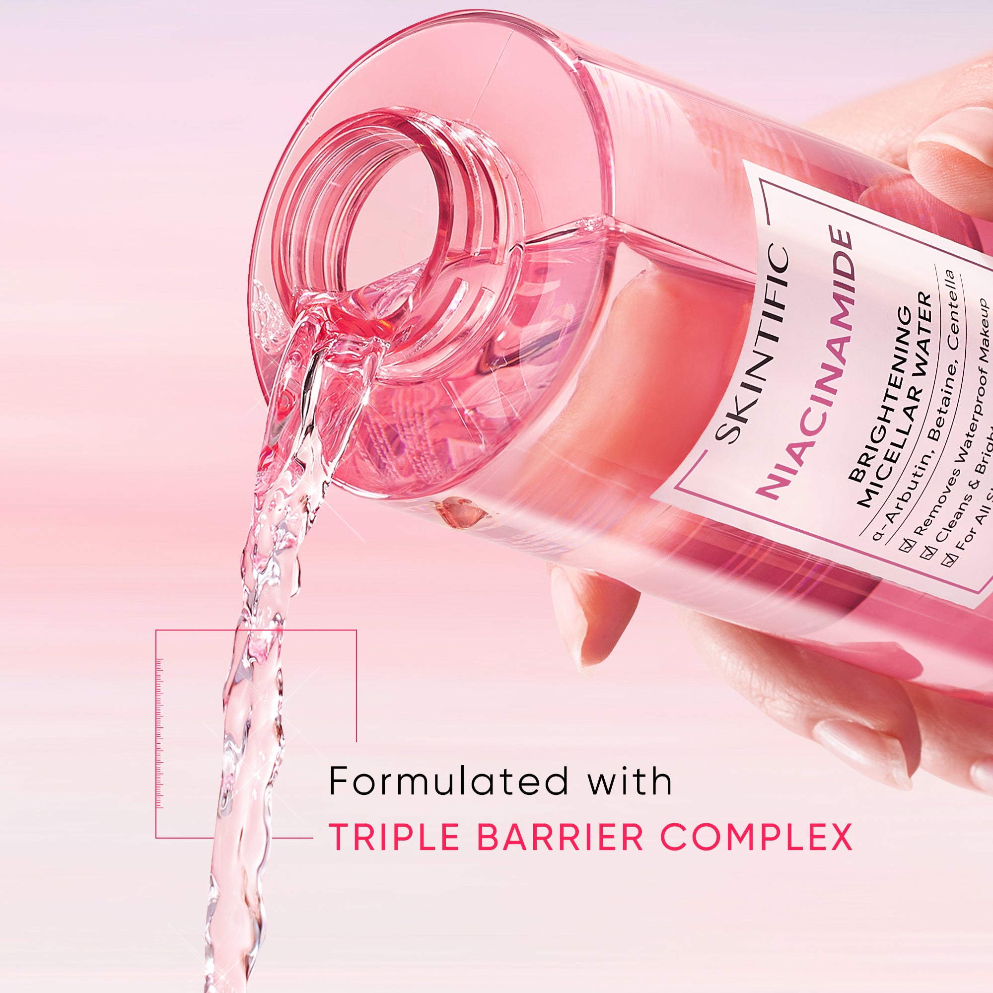 Niacinamide Micellar Water Brightening Makeup Remover