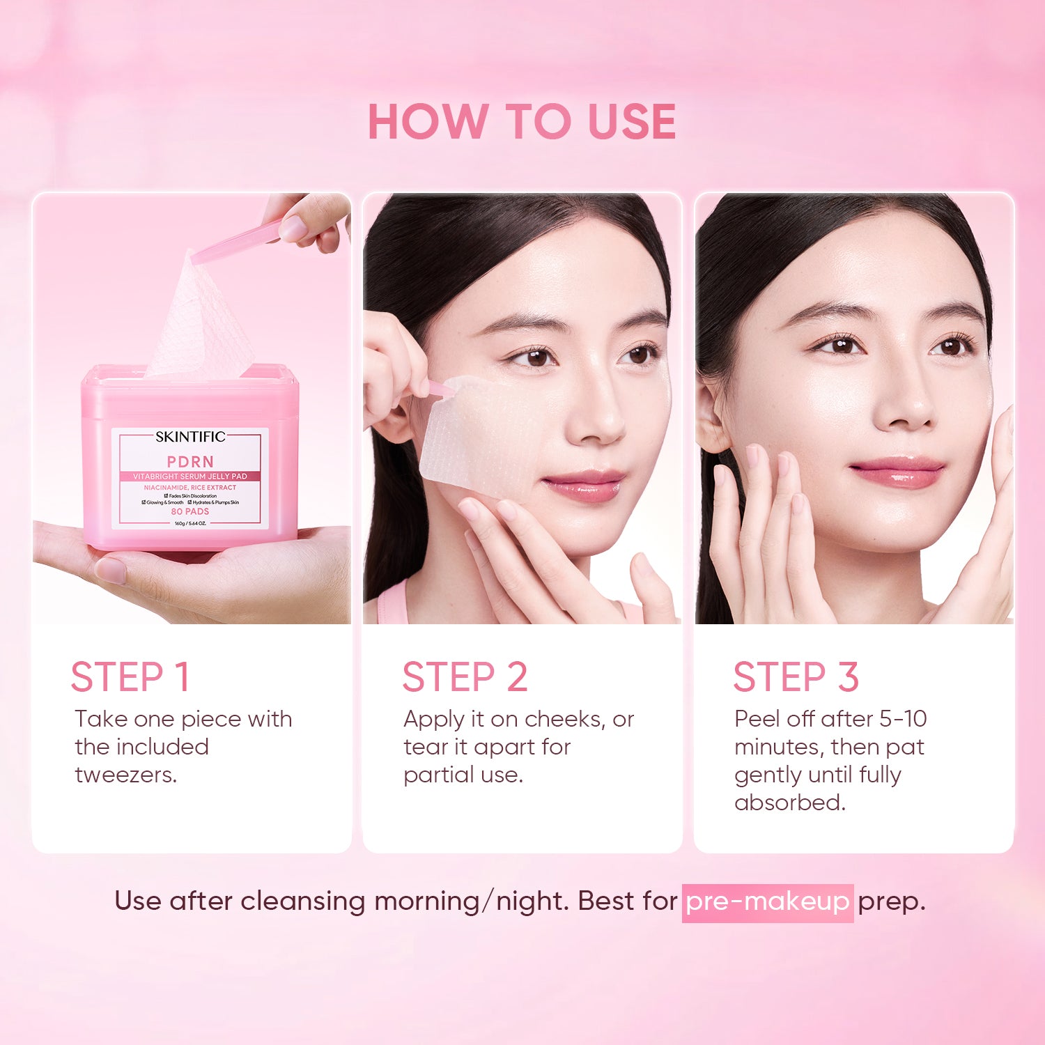 PDRN Vitabright Serum Jelly Pad (80 Pads)