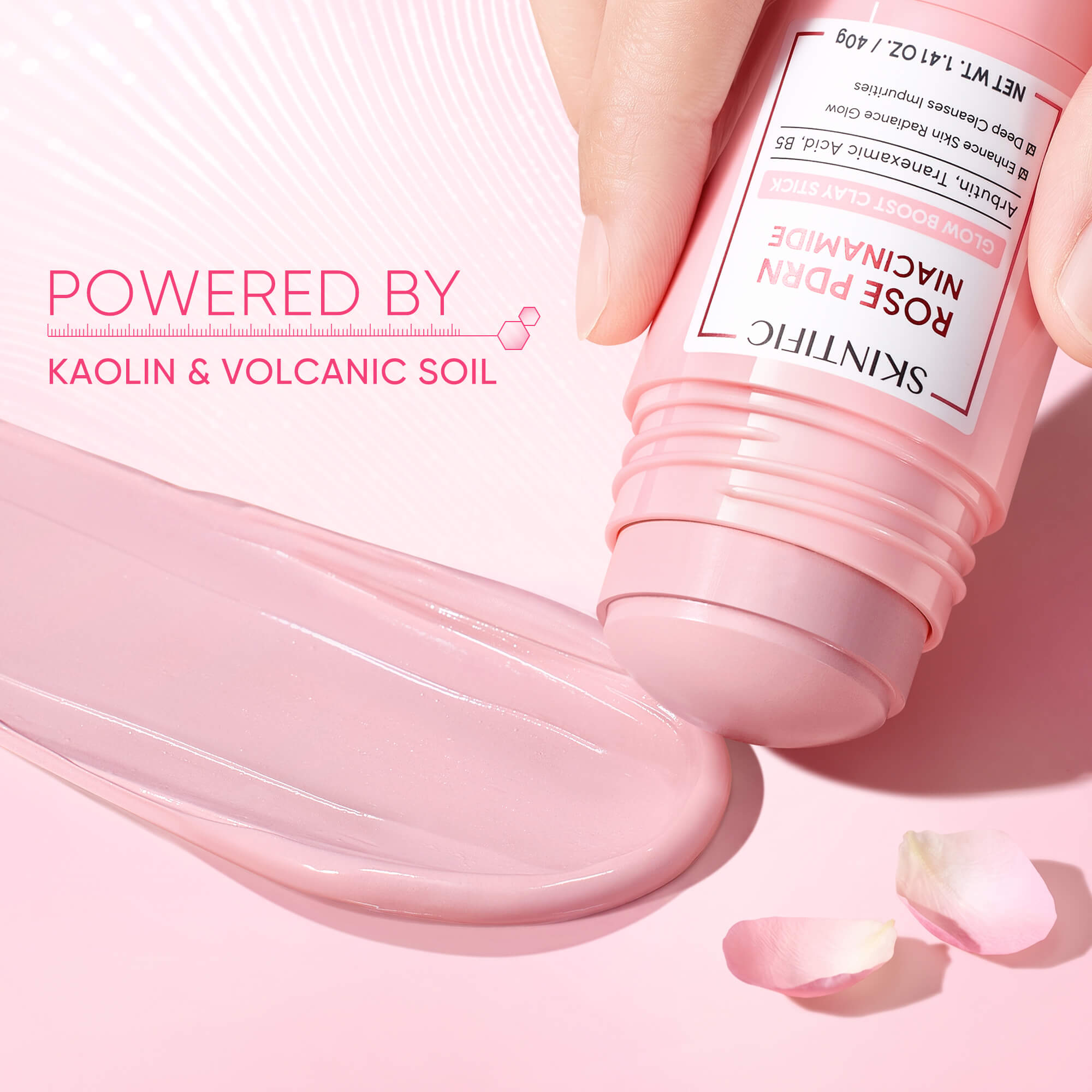 Rose PDRN Niacinamide Glow Boost Clay Stick