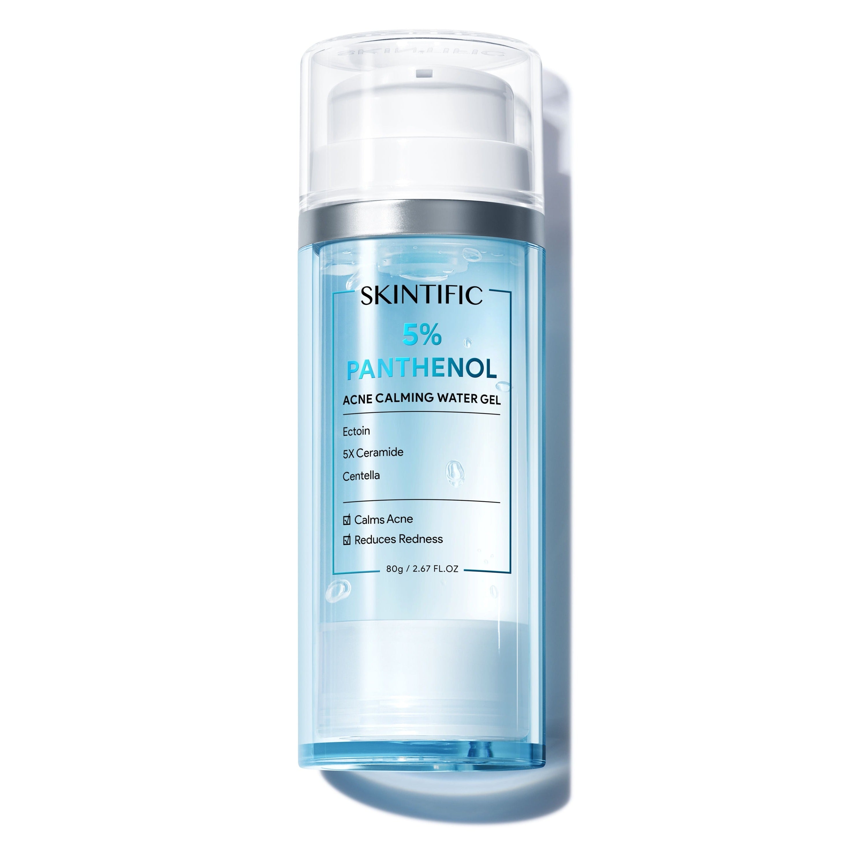 5% Panthenol Acne Calming Water Gel Fast-Absorbing Gel Moisturizer