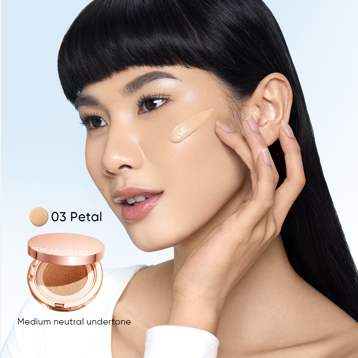 SKINTIFIC Cover All Perfect Cushion 24Jam SPF35 PA++++ yang tahan lama 